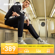 斯凯奇丨Skechers男女同款复古运动鞋网面黑白休闲鞋情侣厚底增高51937