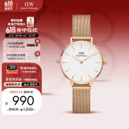 丹尼尔惠灵顿（DanielWellington）DW手表女 简约欧美表钢带石英女士手表生日礼物送女友DW00100219