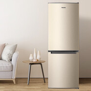 奥马170+升冰箱冷藏冷冻 家用冰箱大容量租房办公室 低噪节能 金色 标准