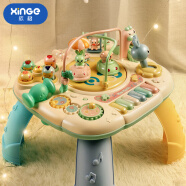 欣格婴儿玩具多功能游戏桌宝宝玩具6-12个月新生儿早教音乐弹琴学习桌1-3岁男孩一周岁幼儿女孩儿童生日礼物
