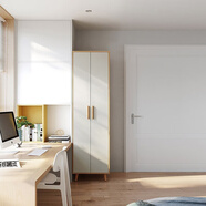 林氏家居成品衣柜卧室小户型收纳柜储物柜实木脚衣橱国家补贴橱柜JC18D 【E0级主材|两门|无抽】0.6m衣柜