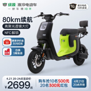 绿源（Luyuan）电动车48V24A新国标电动自行车锂电通勤代步车 液冷电机   K5 纳米黑