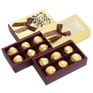 费列罗（Ferrero Rocher）巧克力6粒38三八妇女神节礼物送老师喜糖结婚礼盒女友婚庆伴手礼 金色6粒礼盒