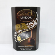 瑞士莲巧克力礼盒 进口lindt瑞士莲软心巧克球lindor琳达黑巧克力喜糖零食圣诞节礼物送女友 70%黑巧克力200g