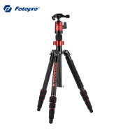 富图宝（Fotopro）X-4CN&Joy联名款 碳纤维双全景云台数码相机微单摄影三脚支架 红色 送手机夹