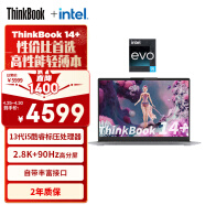 ThinkPad联想笔记本电脑ThinkBook 14+ 英特尔Evo 14英寸轻薄办公本 13代i5-13500H 16G 512G 2.8K 90Hz