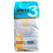 妮飘日本本土妮飘whito拉拉裤LXLXXL超薄Premium白金版升级版 尿不湿 Whito 3小时纸尿裤M52片 现货秒发