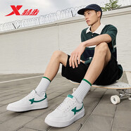 特步（XTEP）特步情侣男女板鞋小白鞋空军一号春夏季透气运动休闲板鞋