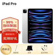 苹果（Apple）ipadpro2022款11英寸苹果平板电脑 M2芯片 11寸银色+手写笔+壳膜 512G 插卡5G