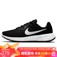 耐克NIKE跑步鞋男缓震透气REVOLUTION 6春夏运动鞋DC3728-003黑45