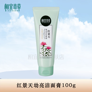 相宜本草（INOHERB）洗面奶红景天净透幼嫩洁面霜深层清洁控油美白女学生 特惠款+红景天洁面膏100g*1支+面