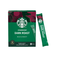 星巴克（Starbucks）黑咖啡 速溶咖啡 0糖低脂 10条23g 深度烘焙进口