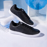 361°板鞋男耐磨防滑低帮情侣运动鞋潮流小白鞋子男 曜石黑/361度白 44