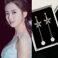 梦幻玫瑰银针锆石星星长款流苏耳坠时尚轻奢小众气质耳环个性高级感耳饰女 星星长款流苏耳坠152