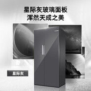 博世（BOSCH）502L对开门变频电冰箱玻璃面板 铂金净风微缝嵌入 K1VA50659C