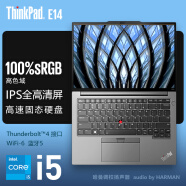 ThinkPad联想ThinkPad E14酷睿版 14英寸i5/i7轻薄便携高性能商务办公学生网课笔记本电脑 i5-1240P 高色域 核显 银色 16G内存 512G固态 定制