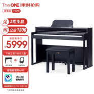 壹枱（The ONE）智能电钢琴 88键重锤数码电子钢琴 儿童成人专业考级 TOP2深棕色