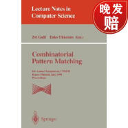【4周达】Combinatorial Pattern Matching : 6th Annual Symposium, CPM 95, Espoo, Finland, July 5 - 7, 199~