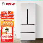 博世（BOSCH） 484升 变频混冷无霜 多门冰箱 LED触控屏 玻璃面板（皓白）BCD-484W(KME48S20TI)