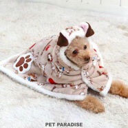 pet paradise宠物狗狗服饰101斑点狗系列气球图案毛毯披风 棕色 3S