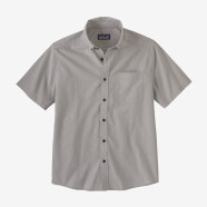 巴塔哥尼亚（Patagonia）Daily Shirt耐磨透气轻便舒适男士休闲短袖衬衫 灰蓝色 S 浅灰色 XS