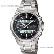 卡西欧（CASIO）太阳能手表Casio WVQ-M410-1双显三眼6局电波表官方旗舰 LCW-M300D-1AJF