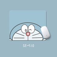 可爱小清新鼠标垫女生ins风护腕电竞笔记本电脑键盘垫办公桌面垫办公鼠标垫游戏鼠标垫小号方形鼠标垫 SE-510 哆啦A梦 3mm 260x210mm