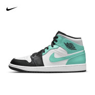 耐克（NIKE）【尖货】男女鞋Air Jordan mid aj1情侣新款运动休闲板鞋篮球鞋 554725/554724-132 薄荷绿 37.5 GS