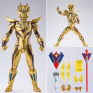 诗滢上新格丽乔奥特曼关节可动赛罗儿童玩具人偶模型摆件生日礼物塞罗 黄金赛罗+帕拉吉之盾 高16-17