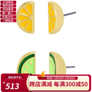 贝奇约翰逊（Betsey Johnson）女士柑橘片双耳钉 Citrus Slice Duo Stud Earrings Multi