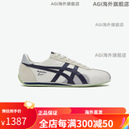 Onitsuka Tiger鬼塚虎RUNSPARK中性运动鞋复古慢跑鞋1183B480 白色/蓝色(鞋型偏窄，建议选大 36