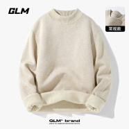 GLM半高领毛衣男秋冬季纯色针织衫套头打底衫男士线衫