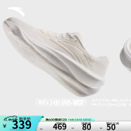 安踏（ANTA）柏油路霸2丨氮科技跑鞋女减震回弹运动鞋女 象牙白/金属金-2 6(女36.5)