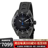 天梭（TISSOT） PRS516三针黑盘自动机械表皮带防水男表T100.430.37.201.00 默认