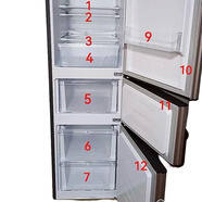 适用容声冰箱BCD-255WKR2DYC BCD-256WRR1DYC抽屉 果菜盒 门搁架 BCD-206D11N 5号中门变温抽屉