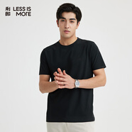 利郎 LESS IS MORE【冰萃系列】夏季T恤男速干吸湿排汗轻薄短袖上衣黑色170