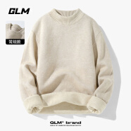 GLM半高领毛衣男秋冬季纯色针织衫套头打底衫男士线衫