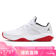 耐克（NIKE）男子篮球鞋AIR JORDAN 11 CMFT LOW运动鞋CW0784-161白红色42码