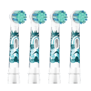 欧乐B（Oral-B） 儿童电动牙刷头适用欧乐b儿童款 DB4510K, D10, D12D100 星球大战*4支装（儿童牙刷通用）
