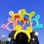 佳妍气球发箍头饰野餐户外游戏装饰生日场景布置派对道具10个