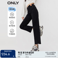 ONLY新款时尚休闲复古高腰直筒九分牛仔裤女|123349010 J19 黑牛仔 155/60A/XSR