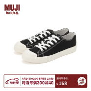 无印良品（MUJI）男女通用不易疲劳不易沾水运动鞋无性别男款女款小白鞋帆布鞋鞋子 黑色2S 220mm /34码（2.0）