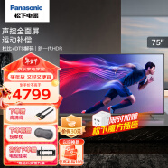 松下（Panasonic）4K超清全面屏电视2+32G双频5GWi-Fi安卓10教育电视 LX580系列 松下电视TH-75LX580C