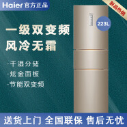 海尔Haier/223升一级变频风冷无霜三门电冰箱干湿分储BCD-223WDPT 海尔一级双变频新款 BCD-223WDPT
