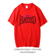 龙琸尼克杨同款短袖T恤男女欧美风潮流宽松篮球短袖体恤美式复古t恤 黑HATED红衣 2XL