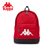 卡帕（Kappa）新款双肩包女大容量旅行背包休闲中国红学生书包男 中国红