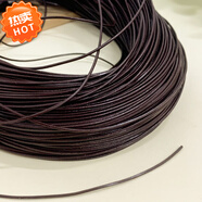 振千超细牛皮绳1/1.5/2mm植鞣革圆皮绳复古真皮牛皮diy编织项链手链绳 1mm深咖啡一米
