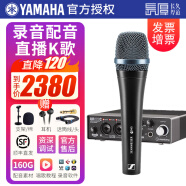 YAMAHA雅马哈声卡UR22C手机电脑直播K歌话筒套装专业录音配音有声书设备 UR22C+森海塞尔E945话筒套装