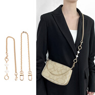 匠心手工坊适用于蔻驰麻将包延长链coach腋下包包珍珠加长链条改造配件单买 四叶草+链条总长60cm+装饰链35cm