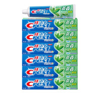 草本水晶牙膏茶香防蛀护牙龈天然多效草木强根固齿茶洁盐白牙膏 茶香140g6支